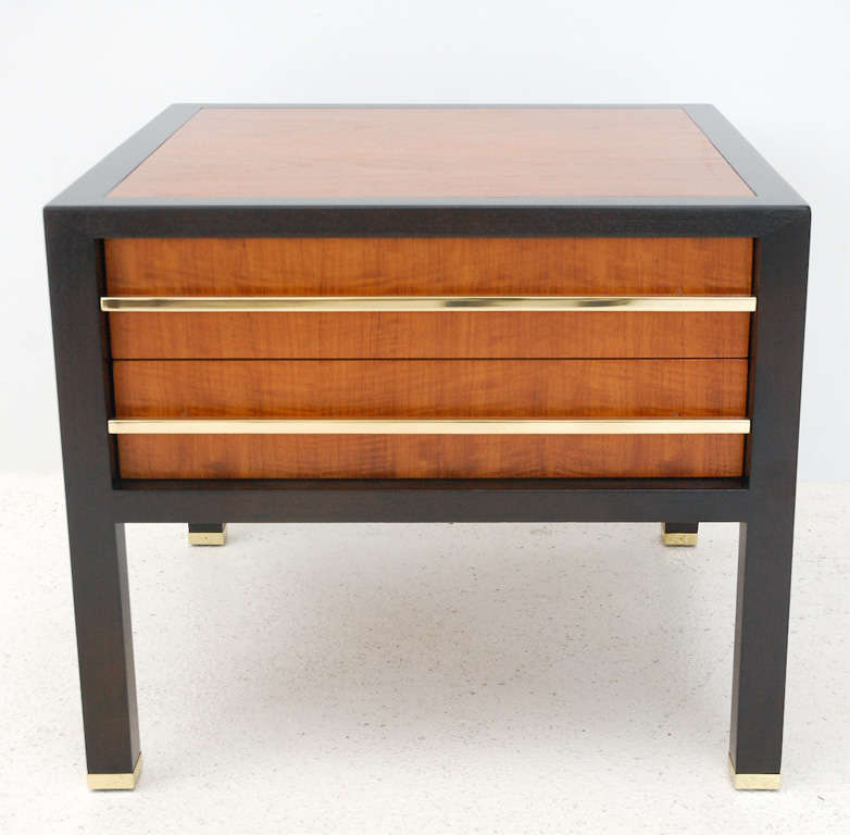 American Two-Drawer Side Table by Michael Taylor