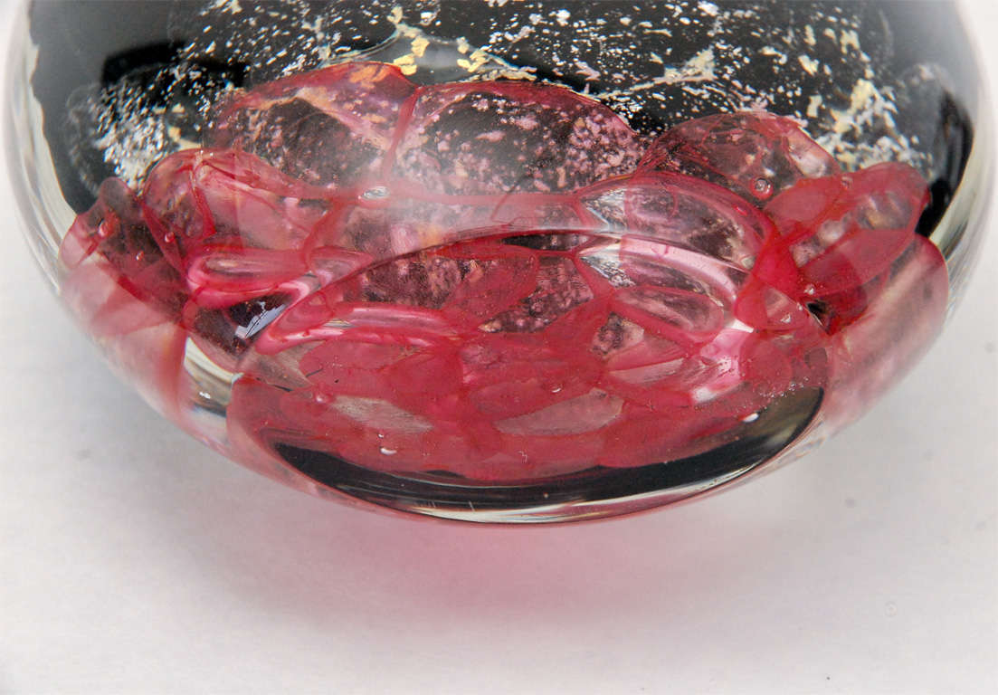 Italian Murano Glass Vase by Seguso Viro