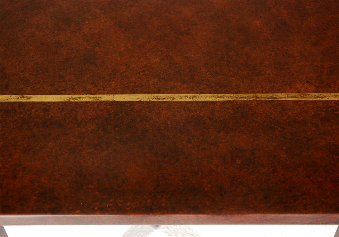 Table with Lazy Susan by William Haines In Excellent Condition In Palm Desert, CA