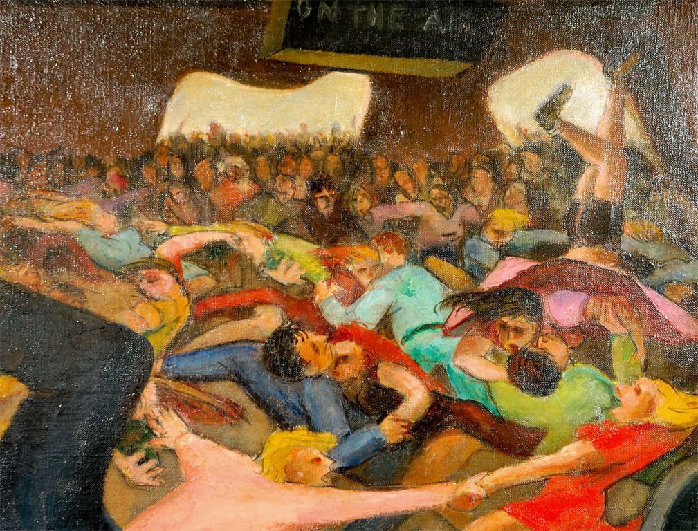 American Pied Piper Oil on Canvas by Richard Swift