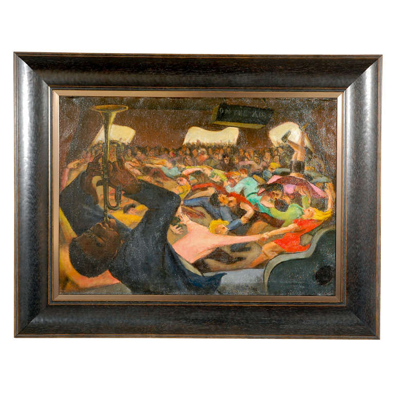 Pied Piper Oil on Canvas by Richard Swift
