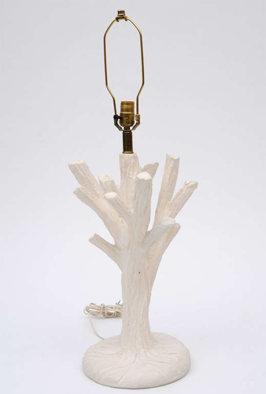American John Dickinson Twig-form plaster Lamps