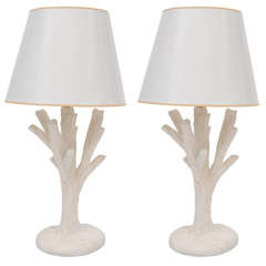 John Dickinson Twig-form plaster Lamps 7
