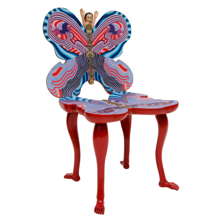 Pedro Friedeberg Mano Mariposa Chair For Sale