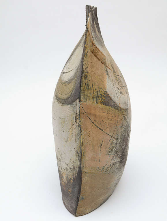 American Huge George Roby Stoneware Sculpture 