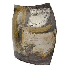 Huge George Roby Stoneware Sculpture "Curved Image" 9