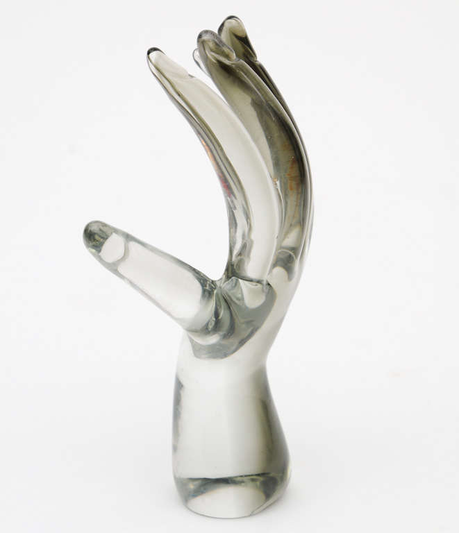 Seguso Glass Hand Sculpture For Sale at 1stDibs glasshand, seguso