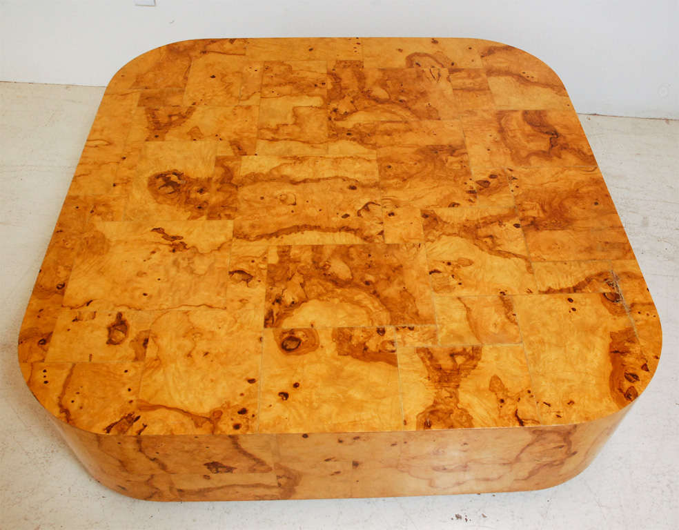 Mid-20th Century Olive Burl Coffee Table by Paul Evans