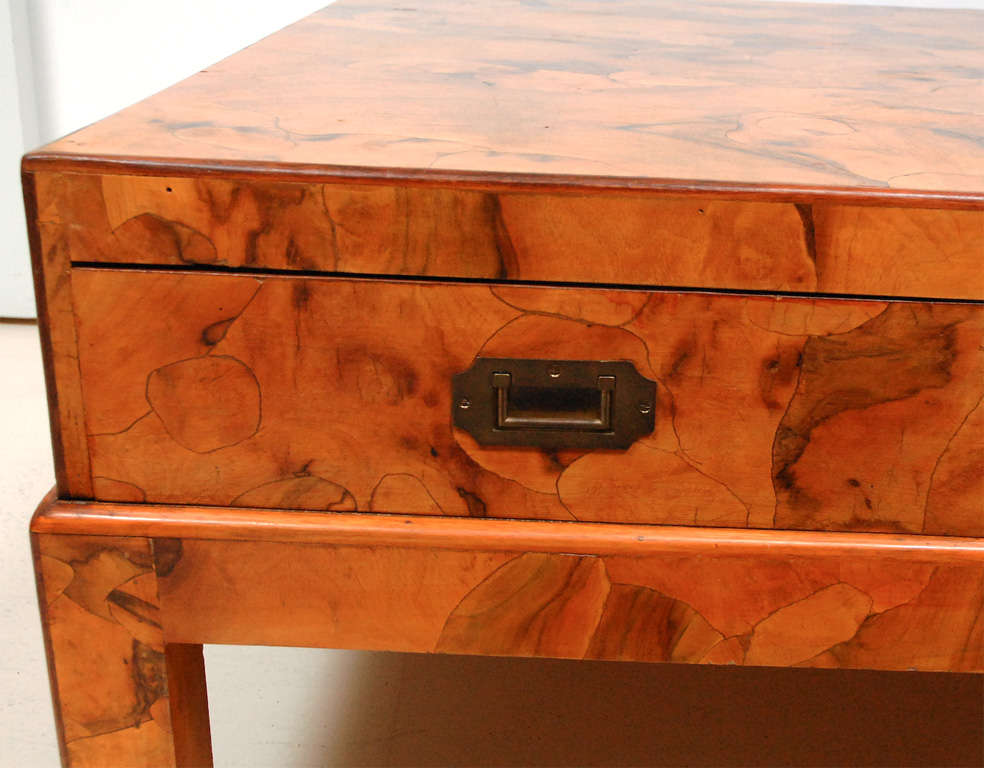 Late 20th Century Oyster Burl Coffee Table