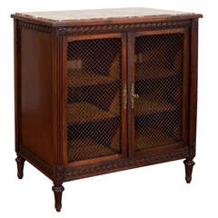 Louis XVI style mahogany cabinet