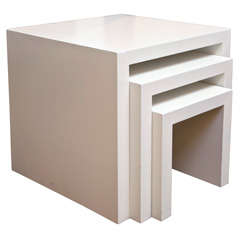 White Lacquer Nesting Tables