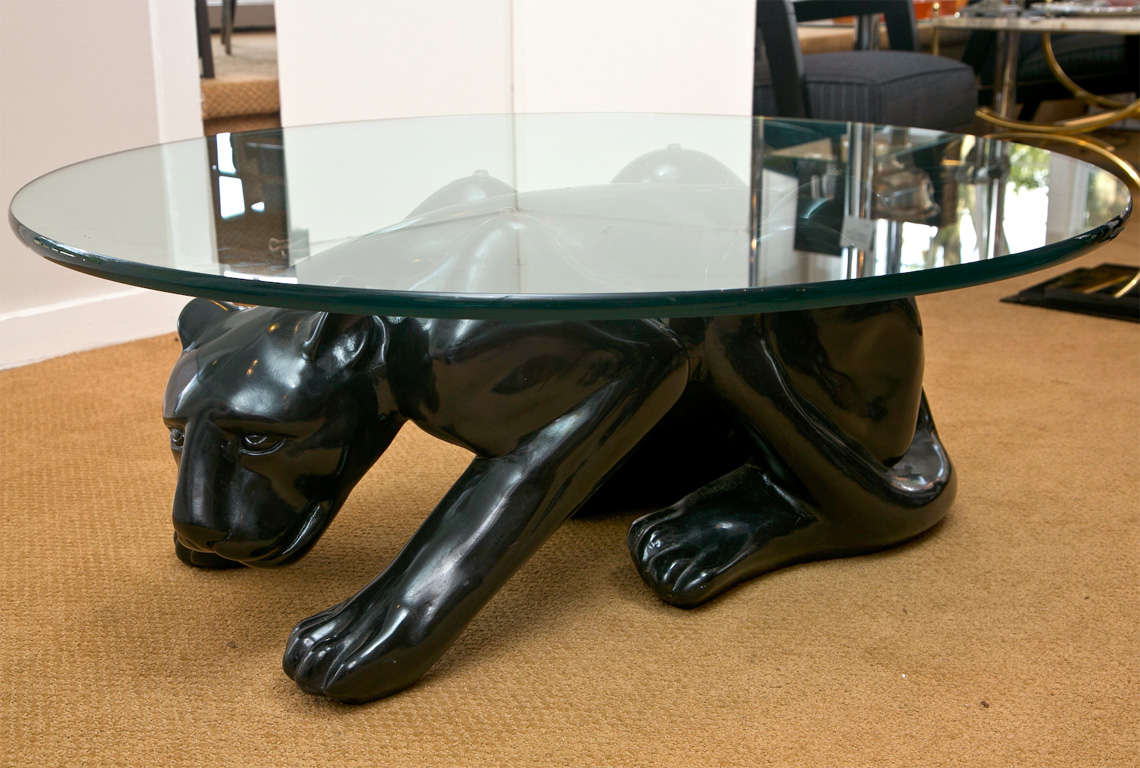 Black Panther Cocktail Table at 1stDibs panther table, black panther