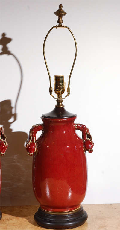 Pair of Chinese Ceramic Table Lamps
