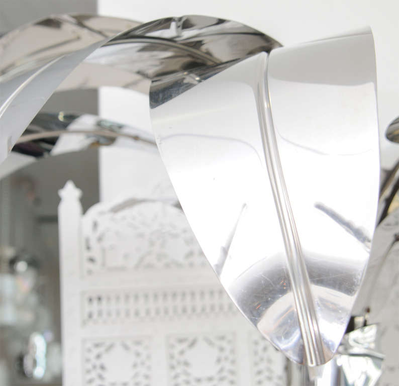 Life Size Chrome Palm Tree 3