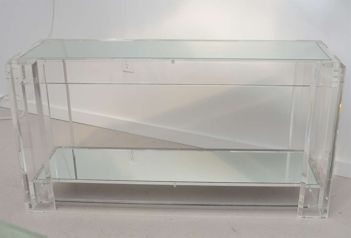 Lucite Console Table