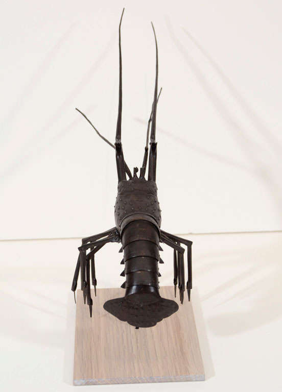 A Japanese Edo Period Articulated Iron Spiny Lobster 3