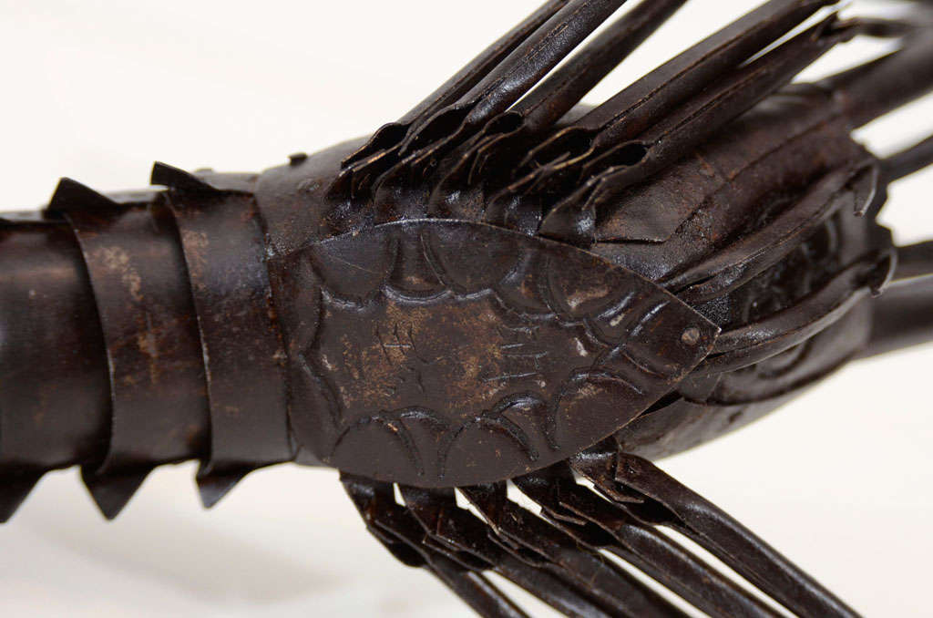 A Japanese Edo Period Articulated Iron Spiny Lobster 5