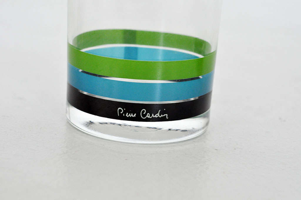 Pierre Cardin 1970's low ball glasses 1