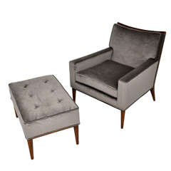 Paul McCobb Lounge Chair & Ottoman