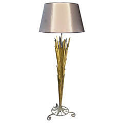 1940s Bronze Floor Lamp