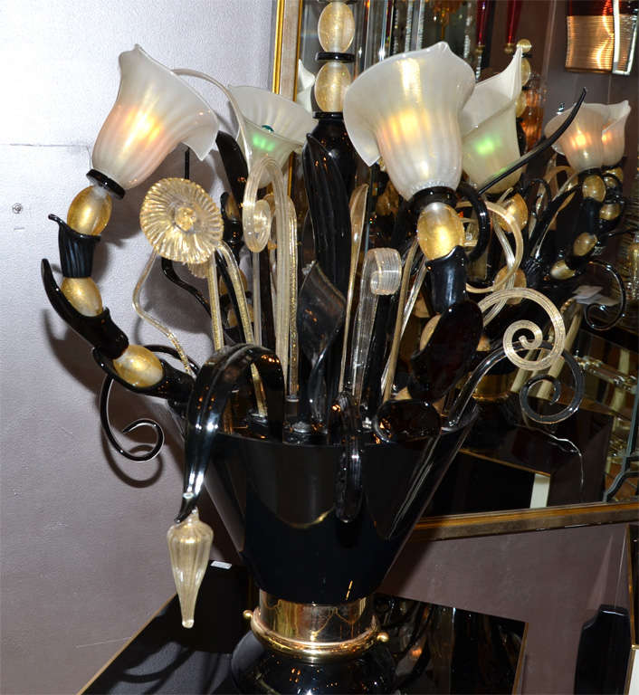 Late 20th Century Decorative Lamps In Murano Glass