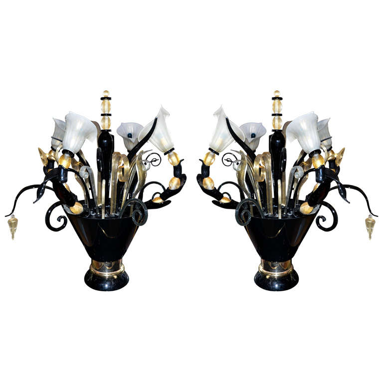 Decorative Lamps In Murano Glass