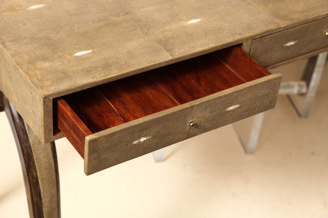 Hand-Crafted Shagreen Desk