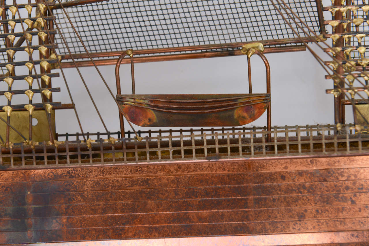 Bronze Curtis Jere Sailboat