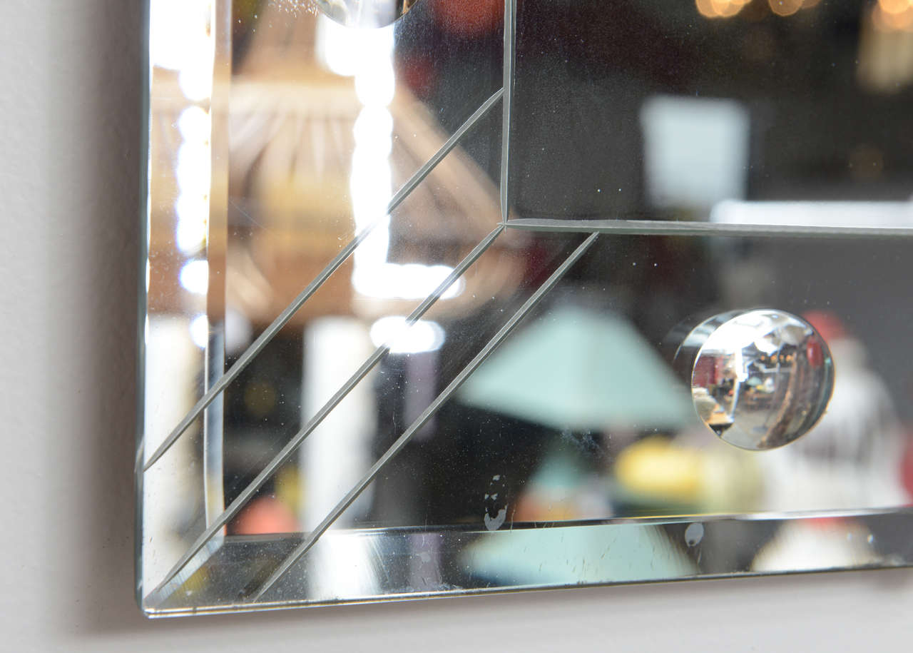 Art Deco 'Bullseye' Mirror 4
