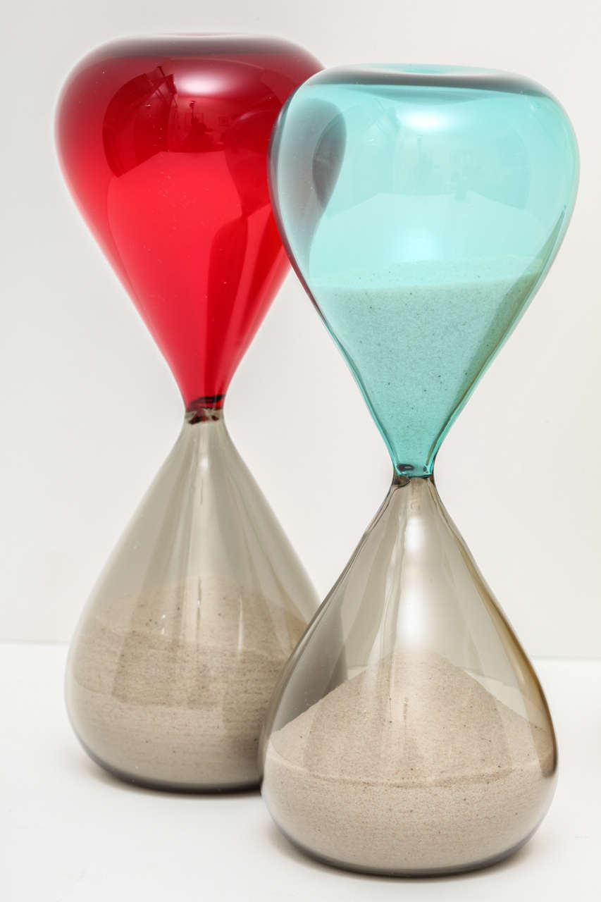 Italian Assortment of Venini Incalmo Clessidre Hourglasses