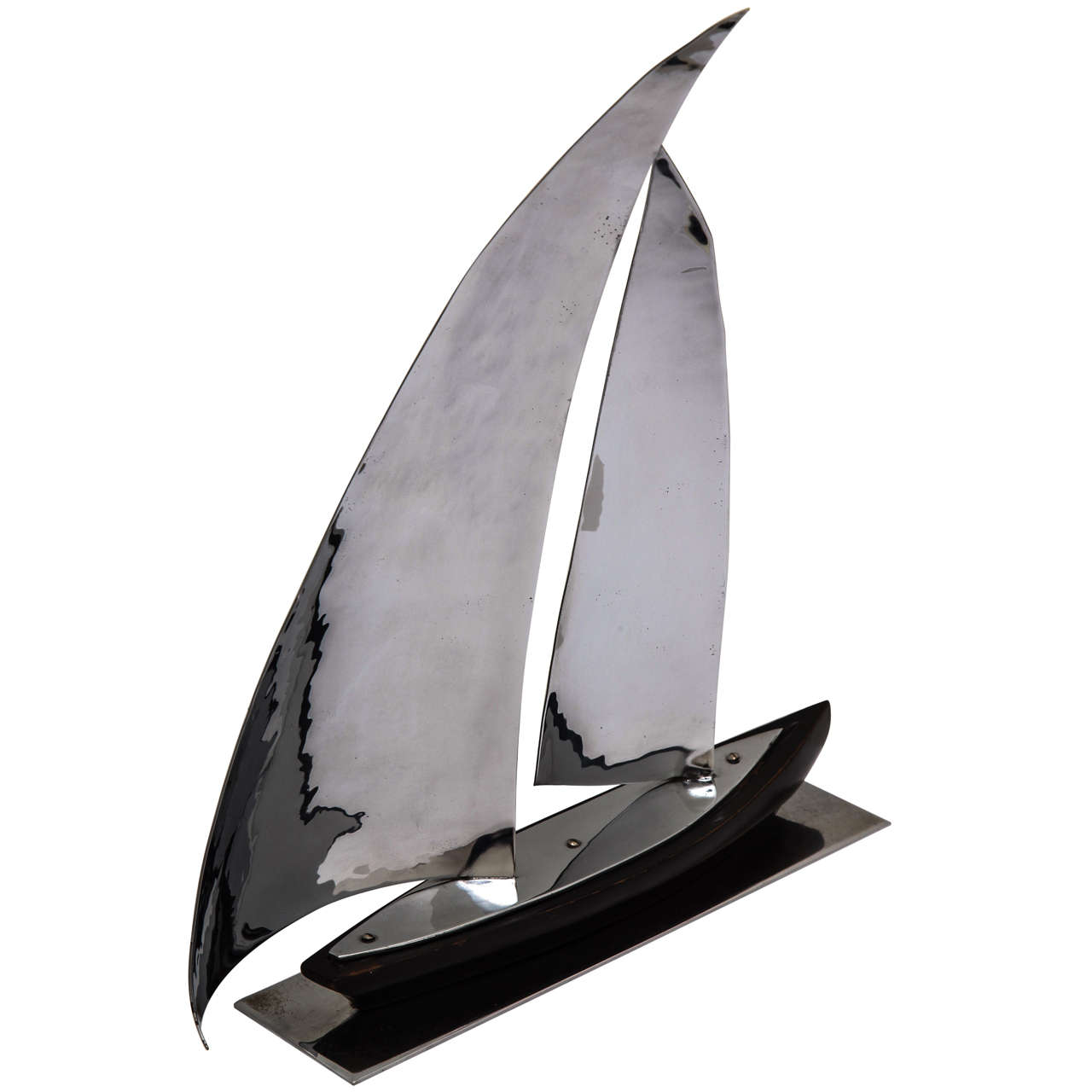 Hagenauer Chrome Sailboat Sculpture