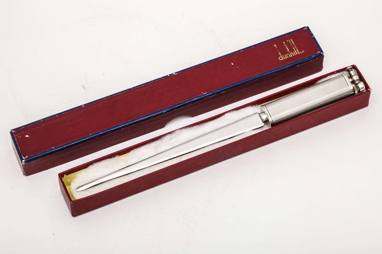 English Dunhill Sylph Lighter and Letter Opener