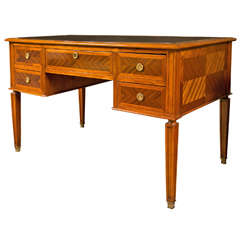 French Directoire Style Mahogany Bureau Plat