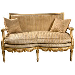 French Louis XIV Style Canape Sofa Settee