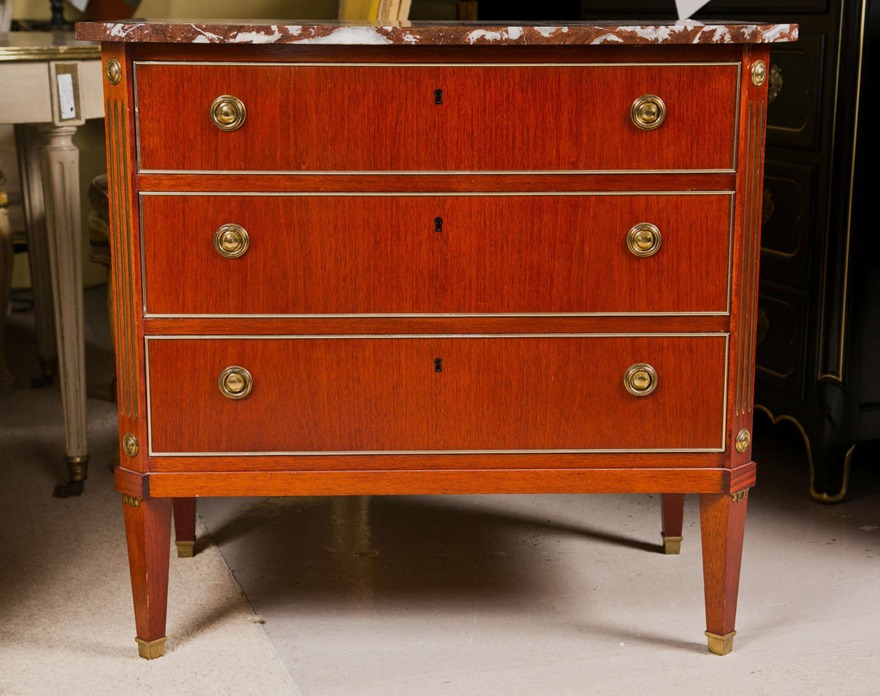 French Directoire Style Mahogany Commode