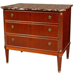 French Directoire Style Mahogany Commode