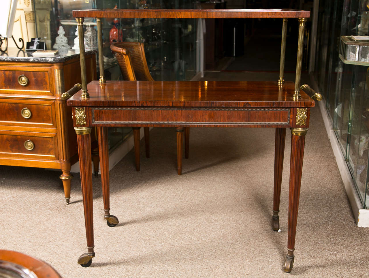 French Rosewood Serving Table 2
