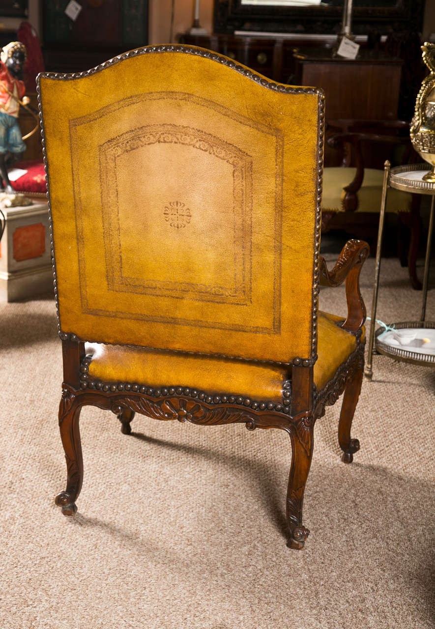 English Georgian Walnut Armchair 4