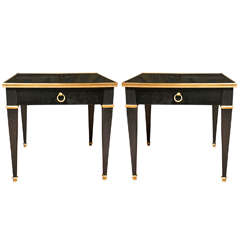 Pair of French Directoire Style End Tables