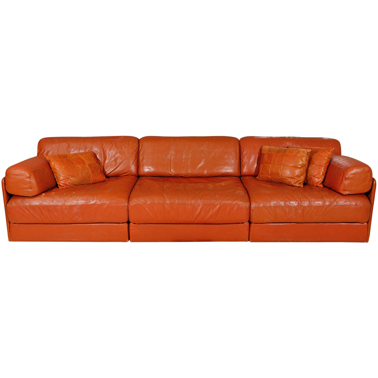 Modular Leather Sleeper Sofa by De Sede
