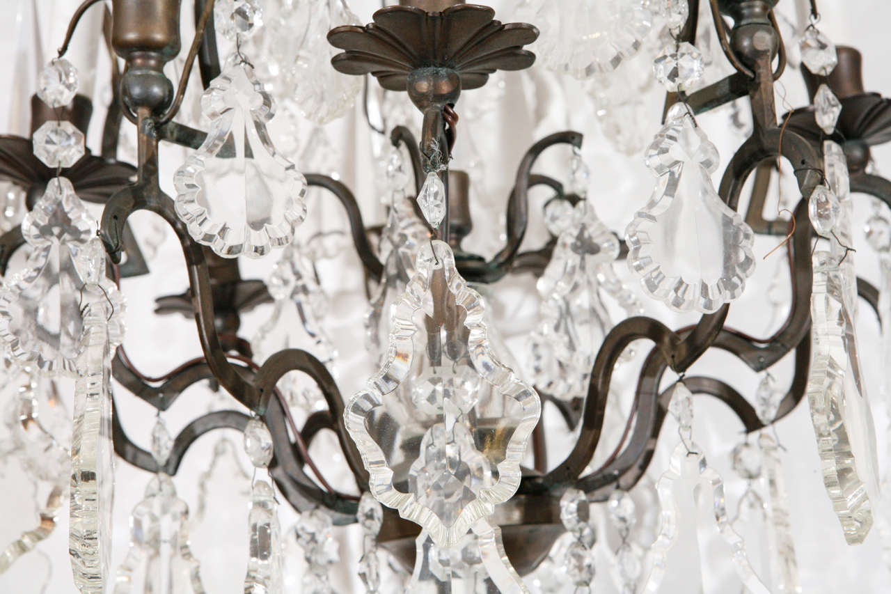 Louis XV French Cut Crystal Chandelier