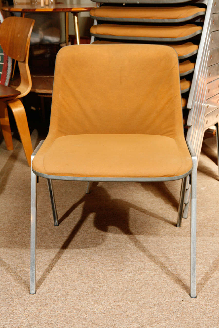 Set of 8 Vintage German Stacking Chairs at 1stDibs