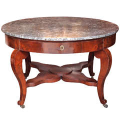 Exceptional and Grand French Restauration Center Table