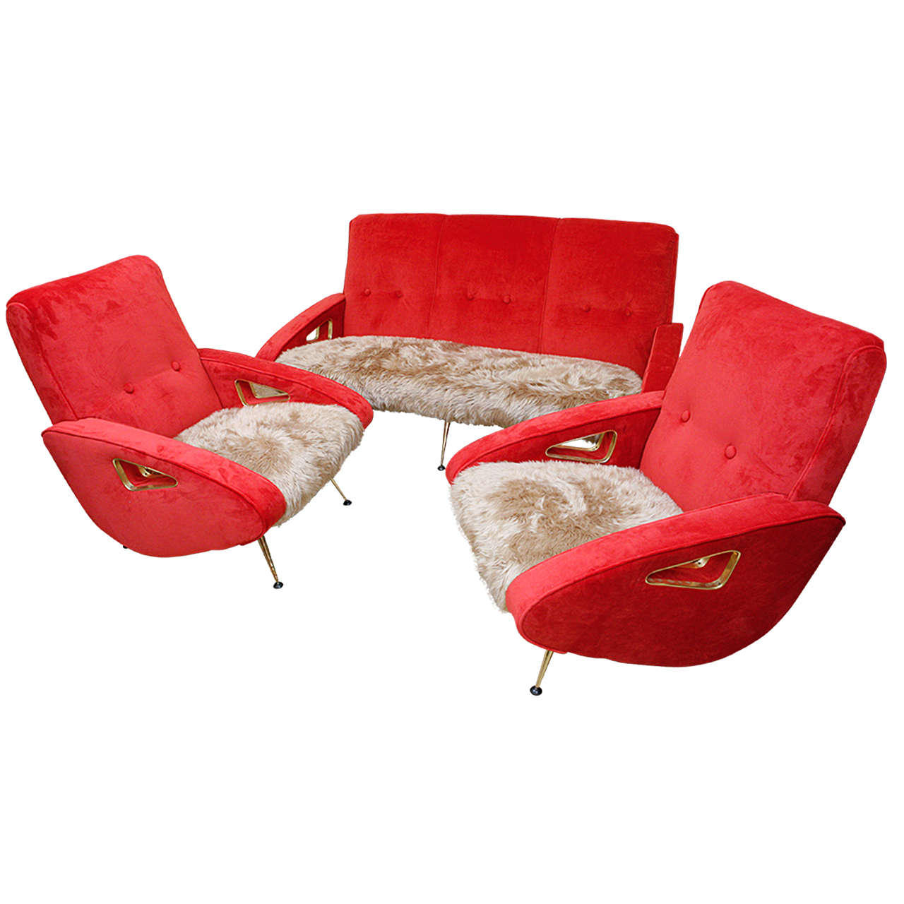 Maurice Mourra Mid-Century Sofa Set For Sale