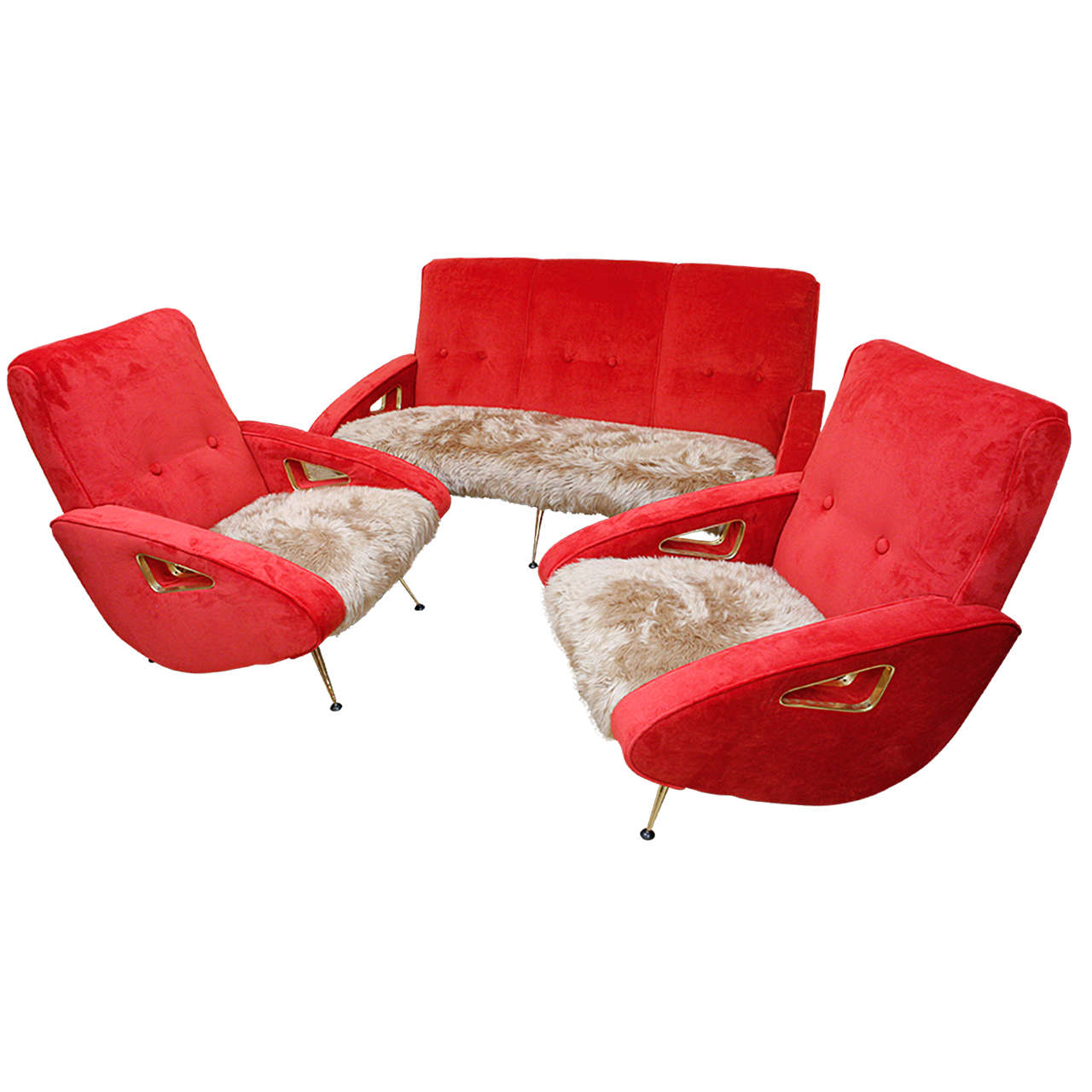 Maurice Mourra MidCentury Sofa Set For Sale at 1stdibs