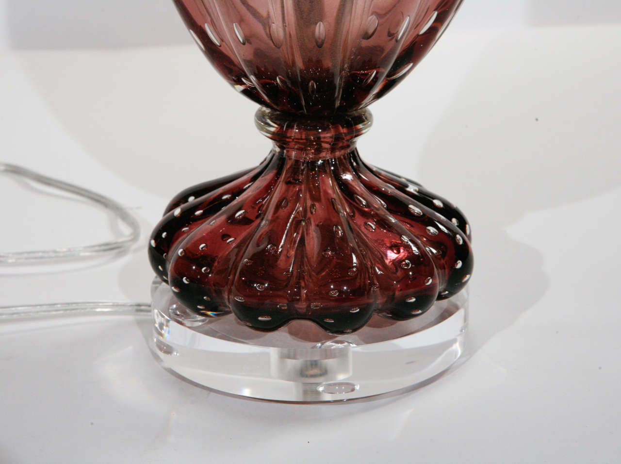 Vintage Purple Murano Glass Table Lamp at 1stDibs | vintage purple ...