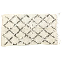 Moroccan Vintage Tribal Rug from Beni Ouarain