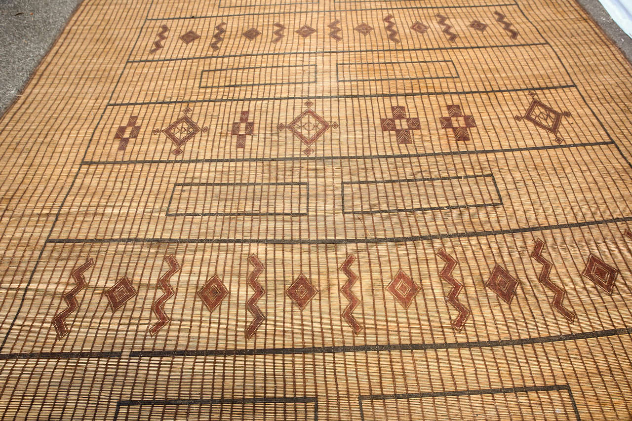 Tribal Vintage African Leather Tuareg Mat