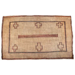 Used Moroccan Tuareg Leather Rug