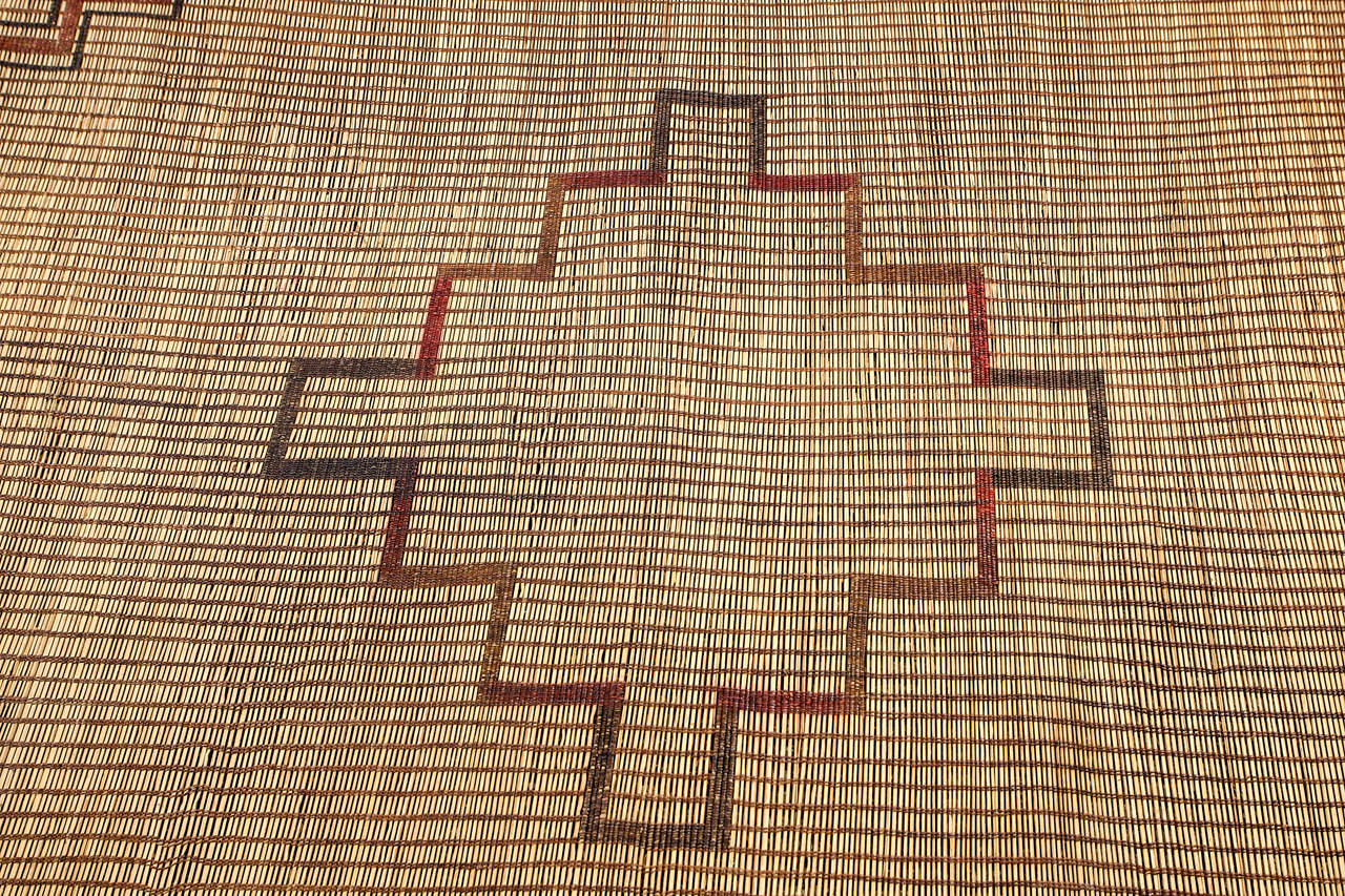 Moroccan Tribal Leather Rug 1